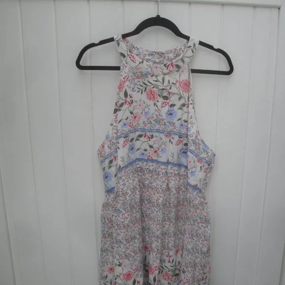 It's Simply Kristen Womens Dress Size 2X Sleeveless Floral Print Lined Preppy - Picture 2 of 4